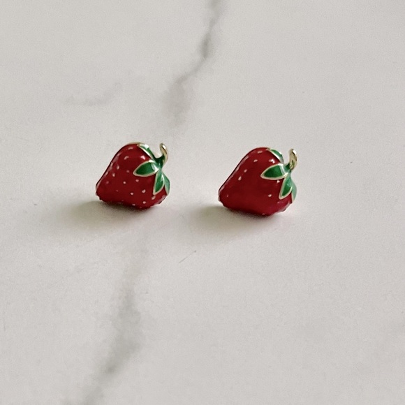 Sunshine Accessories Jewelry - 7/$35 STRAWBERRIES 🍓 TINY  STUDS